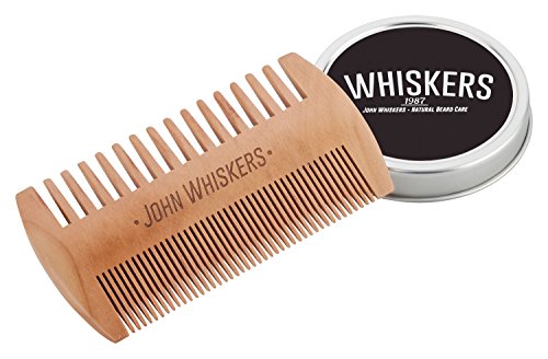 John Whiskers Bartbürste mit reinen Wildschweinborsten und edler Aufbewahrungsbox inkl. antistatischem Duo-Kamm – Bartpflege-Set – perfekt zum Auftragen von Bartwachs und Bartöl - 6