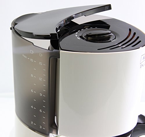 Melitta 100201 wh/bk Enjoy Kaffeefiltermaschine -Aromaselector -Tropfstopp -Glaskanne schwarz/weiß - 2