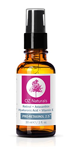 OZNaturals Retinol Serum - The Most Effective Anti Wrinkle, Anti Aging Serum Contains Professional Strength Retinol + Astaxanthin + Vitamin E. Get The Dramatic Youthful Results You've Been Looking For!