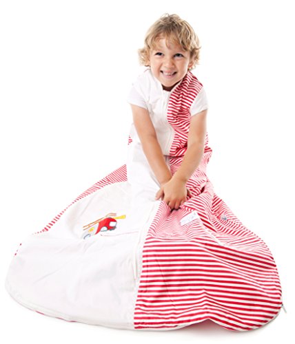 Schlummersack Kinder Sommerschlafsack 1 Tog – Feuerwehr – 150 cm/6-10 Jahre - 2