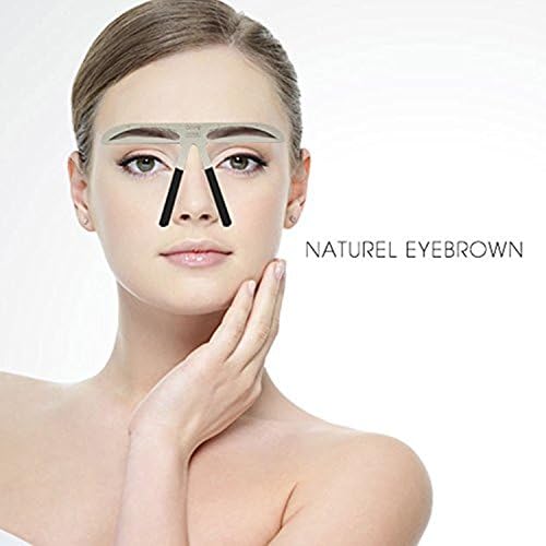 Namee Permanent Makeup Tattoo Eyebrows Ruler - Metal Eyebrow Makeup Tools - 3D Balance Eyebrow Template Stencil Shaper Makeup Tools (NATURAL EYEBROW)