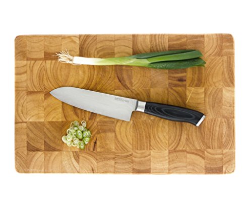 makami Premium Santokumesser aus japanischem Damaststahl VG-10 in Geschenkverpackung – HRC60 – Küchenmesser - 7