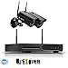 Produktbild LLCOFFGA Kabelloses ÜBerwachungskamerasystem Mit 2 TB HDD 1080P WiFi Wasserdichte Remote-Kameras Plug-Play-NVR-Recorder Integriertes Mikrofon Nachtsicht-Bewegungserkennungsalarm,2camera