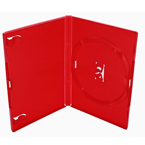AMARAY Hülle Rot für 1 DVD,CD,Blu Ray 5 Hüllen Neuware