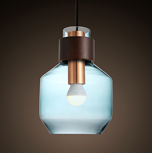 Preisvergleich Produktbild Beleuchtung Tea-Shop Blau Glas Kronleuchter