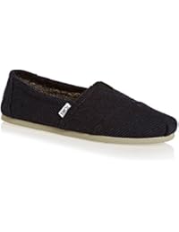 TOMS Hombres Azul Marino lana Alpargata Espadrilles