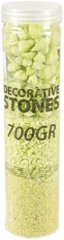700g Decorative Stones 3 Sizes Stone Chippings Rocks Pebbles Sand (Green)