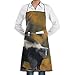 Produktbild GDESFR Apron with Pock,Skunk Aprons Bib for Mens Womens Heavy Duty String Adjustable Adult Kitchen Waiter Aprons with Pockets