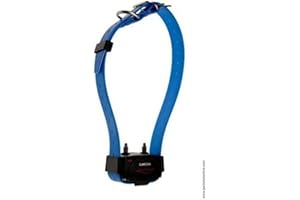 NUM'AXES Collier Seul/SUPPLEMENTAIRE CANICOM avec Sangle Bleue - Dressage pour Chien