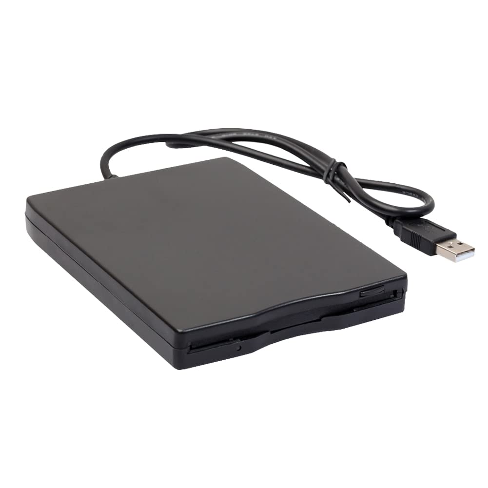 USB Portable Diskette Drive 1.44Mb 3.5" 12 Mbps USB External Portable Floppy Disk Drive Compatible with Laptop