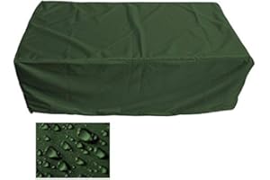 Holi Europe Premium Abdeckung für rechteckigen Esstisch, Gartentisch, für den Gebrauch im Freien, hochqualitative Schutzhülle für Gartenmöbel L 260cm x P 130cm x A 75cm olive