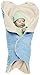 Wallaboo Baby Blanket Nore - 85 x 85 cm, Soft Blue