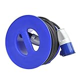 alargador de corriente 30 metros La mano ProPlus cable tambor para CEE cable de extensión es tu compañero ideal en el próximo camping Trip o jardín. adecuado para cable CEE con hasta 30 metros de longitud de cable (en 1,5 mm²). multifunción, entre otras cosas, adecuado ordenacion cables, jardín, mangueras, cables, etc.