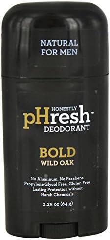 pHresh Mens Hero Herbal Spice Deodorant All Natural, No Parabens, Vegan, 64g (All Natural, No Parabens, Vegan, 64g)