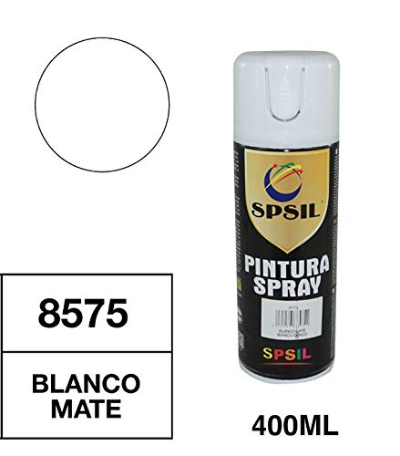 Spsil 8575 Pintura Spray Blanco Mate 400 Ml
