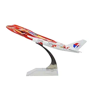 Qids Malaysia Airlines System BERHAD B747 The Hibiscus 16cm Model Airplane