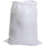 Living Fabric Empty HDPE White Bag, Bora, Bori for Packing of Food,Vegatable,Grains,Wheat, Rice, Sugar etc Products, Set of 1