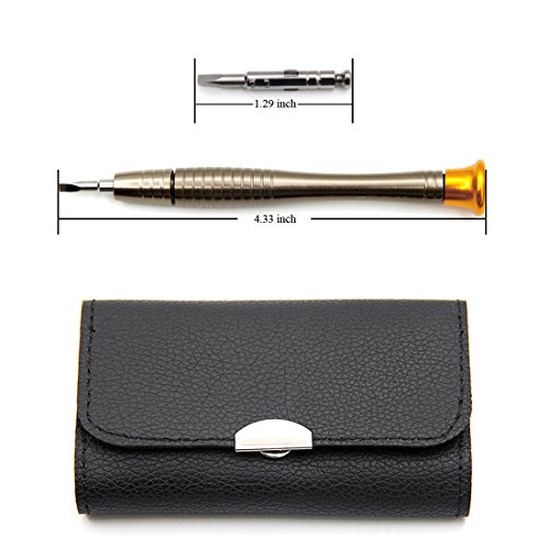 Migimi Gehärtet Mini Schraubendreher Set 25-teilig Präzisions Magnetisierbar Wechseleinsätze mit 2 Plektron Reparatur Set für Apple Handy PC Laptop Kamera, Brillen, Uhren Smartphone iPhone 6 6s plus - 7