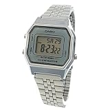 Casio Damen Digital mit Edelstahl Armbanduhr LA680WA 7D