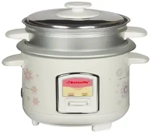 Butterfly KRC-08 0.6-Litre 300-Watt Classic Electric Cooker (White)