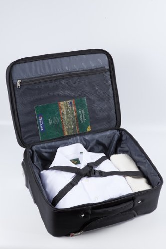 Kross Precision 17 3    Business Roller    Classic        lightweight Roll-Koffer f  r Laptops Notebooks Netbooks     Schwarz  rot