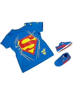 Puma Crib pack Suede Superman, Unisex Baby-Set mit T-Shirt und Krabbelschuhe