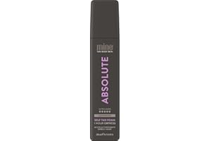 MineTan Absolute Mousse autobronzante | Collection de traitements bronzants – Finition ultra foncée intense pour la peau, express instantané en 1 heure, activation de la mélanine, mousse bronzante