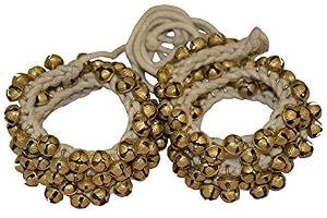 UAPAN Ghungroo (50 + 50) vit bomullssträng (2 cm)