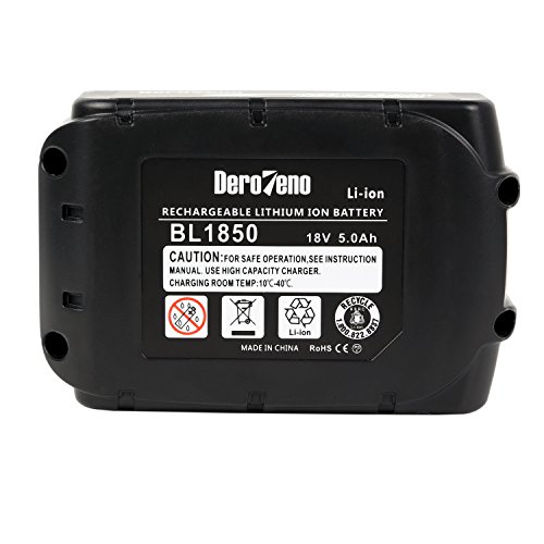 DeroTeno 18V 5.0AH Lithium-Ion Werkzeugakkus für Makita BL1850 BL1840 BL1830 LXT-400 194204-5 - 7