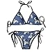 Produktbild Osmykqe Womens Classic Bikini Sets, Motorbike Bikers Man Pattern Swimsuits for Women