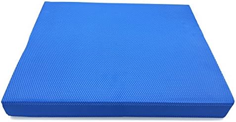 MyYogaWheels Large Balance Trainer Pad 50 x 40 x 5.5 cm – Great anti-slip physiotherapy mat for yoga, Pilates, fitness, exercise and stability rehabilitation (Blue)