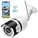 Produktbild CPVAN 1080P Überwachungskamera,Außen IP66 Wasserdicht, Aussen WLAN IP Sicherheitskamera, Bewegungserkennung, Unterstützung 25M Infrarot Nachtsichtfunktion and Bis zu 128GB SD Karte(Weiß)