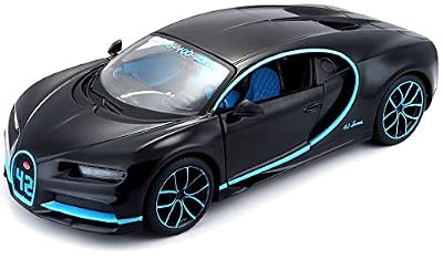 Bburago Maisto France- BBURAGO MAISTO M31514-Bugatti Chiron Edition Record 402 km/h 1/24-Couleur spéciale, M31514BK, Noir