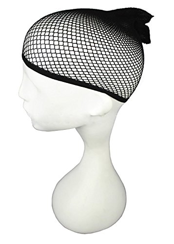 2 Pack Schwarz Mesh Stil Elastische Perücken Perückennetz - 2