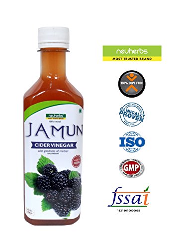 Neuherbs 100% Natural Jamun Vinegar with Mother of Vinegar - 350ml RS.199 (43.00% Off) - Amazon