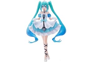 Skynomad Hatsune Miku Character Figurine - Sexy Anime Character PVC Collectible Model Gift Car Decoration Desktop Birthday Present for Hatsune Anime Fans (Cy-6 Blue 20cm)