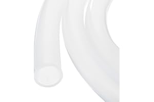 Rebower Tubo de Silicona de 1 Metro (3.3 Pies) de Longitud 25.4mm ID Y 31.8mm OD Transparente para Uso Industrial en Bombas Sifonado Drenaje Riego Y Elaboración de Cerveza