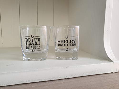 BB Designs PBPFG2LO-CBRIN Set de 2 Verres à Whisky Peaky Blinders