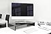 Produktbild Hermes Möbel Design Monitortisch Bildschirm Ständer Monitor Erhöhung Schreibtischregal Standfuss Hochglanz Schwarz Verschiedene Größen Drehbar Schwarz Glanz B 60 x H 12 x T 30