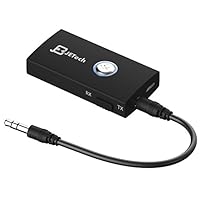 Bluetooth empfänger, JETech Drahtlose Bluetooth Stereo-Audio Sender und Empfänger Bluetooth Transmitter and Receiver 2-in-1 Bluetooth-Adapter mit 3,5mm Stereo-Ausgang