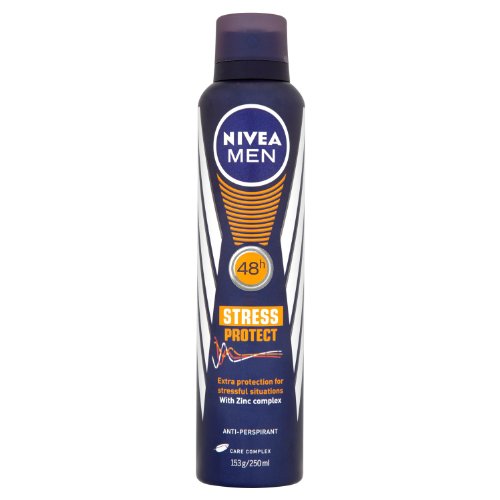 Nivea Men Stress Protect 48 Hours Anti-Perspirant Deodorant Spray, 250 ml - Pack of 3