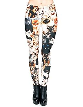 Print Leggings Damen 30 Modelle Gym Leggins Legins Ladies Hipster Pants von Alsino