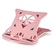 Produktbild QQB %Mehrschichtiges Regal Einstellbarer Faltbarer Laptop-Ständer, Schwarzer Tischtisch Portable Mehrfachwinkel-Standplatz-Monitor-Standplatz Finishing-Rack (Farbe : Pink, größe : 28 * 28 * 2CM)