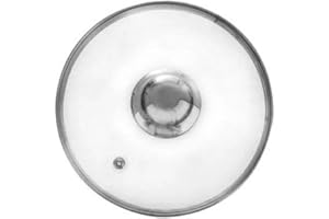 ‎ORION GROUP orion group Glasdeckel mit Edelstahlring für Topf und Pfanne | Ø (14 cm) 14, 16, 18, 20, 22, 24, 26, 28, 30, 32 cm | 200°C hitzebeständiges Glas | Pfannendeckel Topfdeckel Universaldeckel