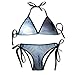 Produktbild Rghkjlp Man Standing in Beam of Light from UFO Womens Triangle Top Bikini Swimsuit Sliding Swimwear