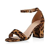  SCARPE VITA Damen Pumps Riemchensandaletten High Heel Abendschuhe Party Sandaletten Wildleder-Optik Schuhe Absatzschuhe 175651 Leopard 39