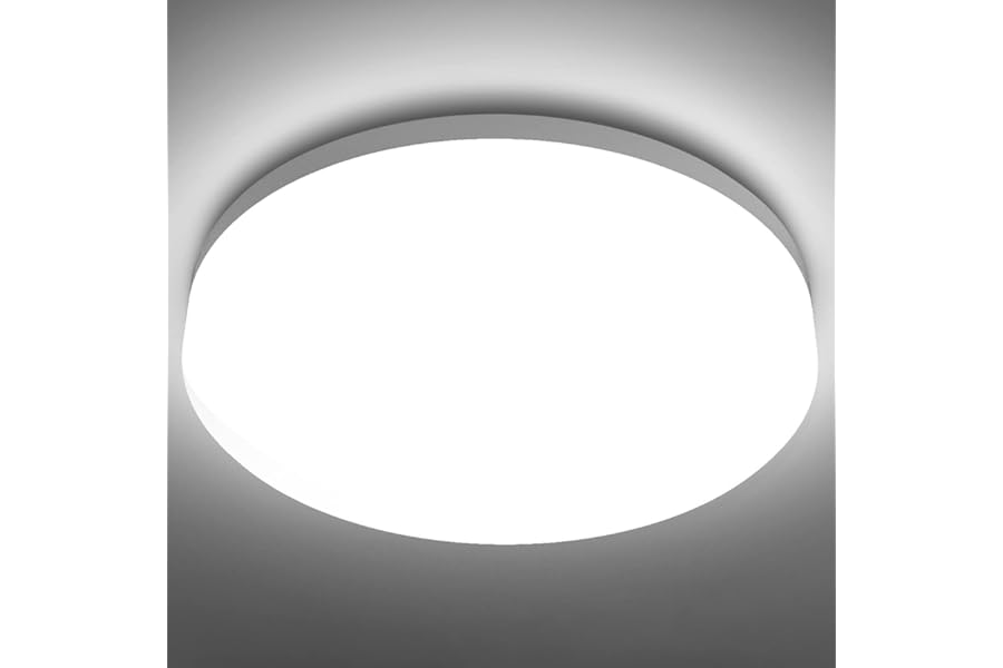 Lepro Bathroom Light, 15W 1500lm Ceiling Lights, 100W Equivalent, Waterproof IP54, Small, Dome, Modern, Flush Ceiling Light for Kitchen, Bulkhead, Toilet, Porch, Bedroom, Utility Room and More