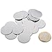 Produktbild 25 Metallscheiben / Metallplättchen Ø 23 mm mit Klebepunkte