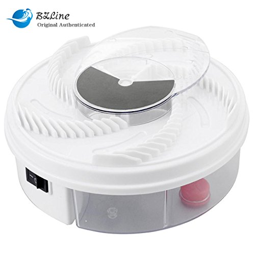 Preisvergleich Produktbild BZLine Elektrische Fliegenfalle Gerät mit Trapping Essen elektrische Flycatcher Artefakt (Weiß)