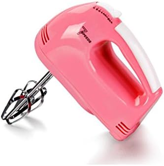 100W Hand Mixer, 7 Speed With Turbo Button, Pink